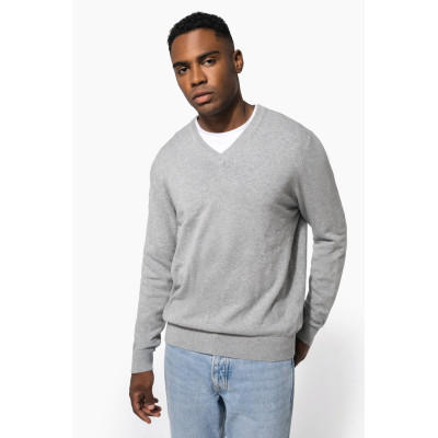 Men's premium V-neck jumper